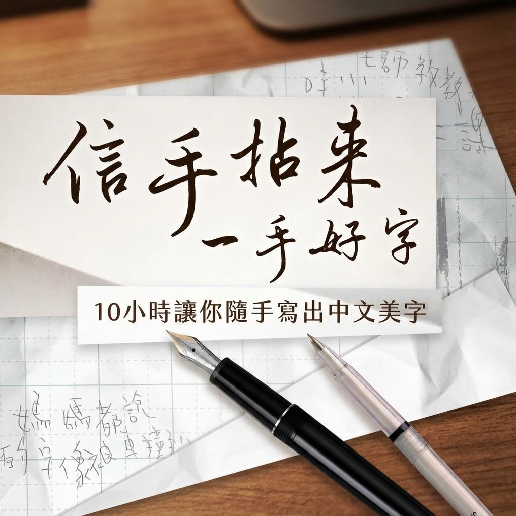 信手拈來一手好字|10小時讓你隨手寫出中文美字 | - PressPlay Academy